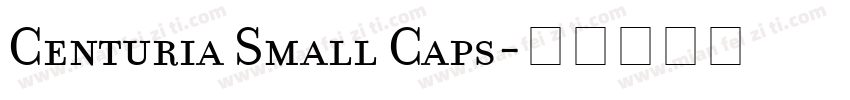 Centuria Small Caps字体转换